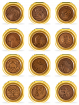 Шоколадные медали "Знаки зодиака", 15 г