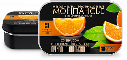 Монпансье леденцовое со вкусом красного апельсина, 65 г